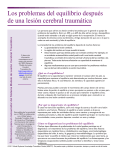 Problemas de equilibrio después de una lesión cerebral traumática