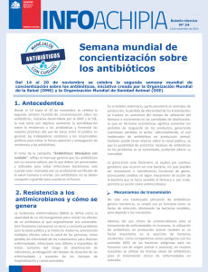 Semana mundial de concientización sobre los antibióticos