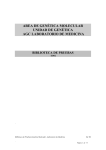 area de genética molecular unidad de genética agc laboratorio de