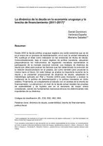 La dinámica de la deuda en la economía uruguaya y la