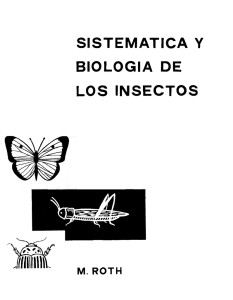 Sistematica y biologia de los insectos