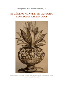 El género Agave L. en la flora alóctona valenciana