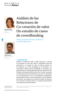 Análisis de las Relaciones de Co-creación de valor. Un estudio de