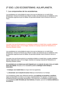 Tema 3. Los ecosistemas - IES Clara Campoamor, La Solana