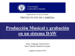Producción Musical y grabación en un sistema DAW