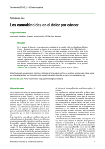 Los cannabinoides en el dolor por cáncer - cannabis