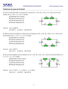 Aplicación de las leyes de Kirchhoff