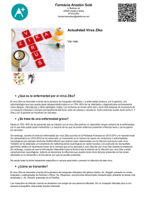 Farmàcia Anadón Solé Actualidad Virus Zika
