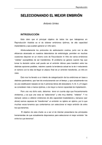 Seleccionando el mejor embrión