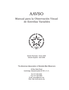 Manual para la Observación Visual de Estrellas Variables