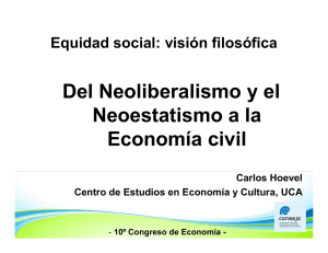 Del Neoliberalismo y el Neoestatismo a la Economía civil