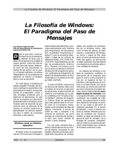 La Filosofía de Windows: El Paradigma del Paso de Mensajes