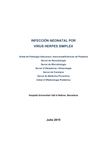 infección neonatal por virus herpes simplex