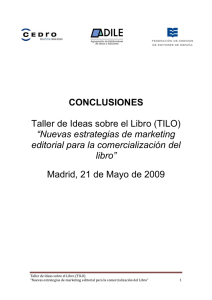 CONCLUSIONES Taller de Ideas sobre el Libro (TILO)
