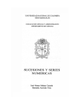 sucesiones y series numericas - Universidad Nacional de Colombia