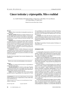 C&aacute;ncer testicular y criptorquidia. Mito o realidad