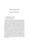 Notas sobre Lógica Proposicional y Teoría de Conjuntos