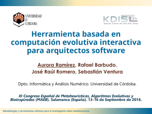 Herramienta basada en computación evolutiva interactiva
