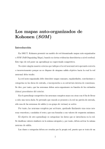 Los mapas auto-organizados de Kohonen (SOM)