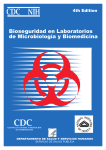 CDC: Bioseguridad en laboratorios de microbiología y biomedicina