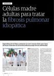 Células madre adultas para tratar la fibrosis pulmonar idiopática