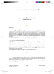 La perspectiva artística de la publicidad