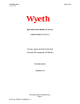 Preparado por División Global de Etiquetado, Wyeth