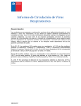 Informe de Circulación de Virus Respiratorios