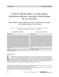 Taninos hidrolizables y condensados: naturaleza química, ventajas