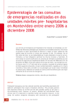 Epidemiología de las consultas de emergencias realizadas en dos