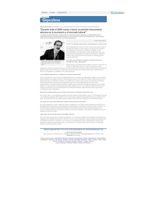 "Durante todo el 2009 vamos a tener un periodo francamente