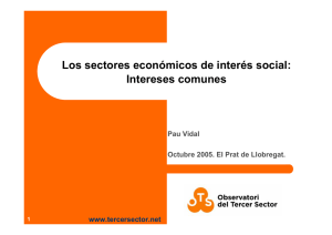 Los sectores econ&oacute;micos de inter&eacute;s social