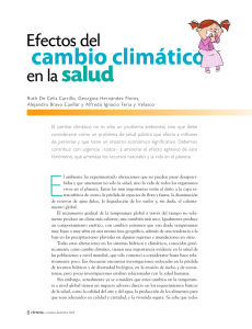 Efectos del cambio climático en la salud