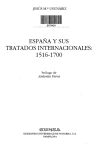 españa y sus tratados internacionales: 1516-1700