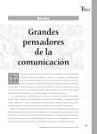 Reseñas GRANDES PENSADORES DE LA COMUNICACIÓN