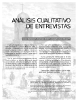 ANÁLISIS CUALITATIVO DE ENTREVISTAS