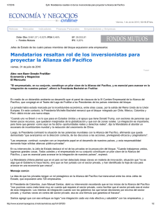 Mandatarios resaltan rol de los inversionistas para proyectar la