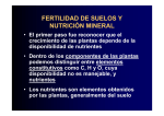 fertilidad de suelos y nutrición mineral