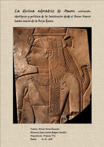 La divina adoratriz de Amón : Evolución ideológica y política de la