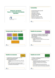 Tema 3: Estructura y servicios del sistema operativo