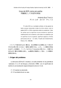 Usos de SER como pro