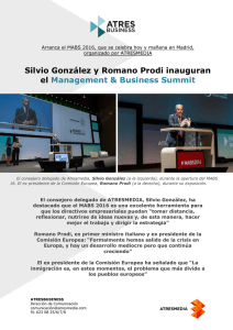 Silvio González y Romano Prodi inauguran el Management