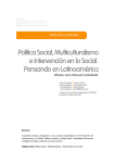 Política Social, Multiculturalismo e Intervención en lo Social