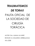 traumatismos de torax - Sociedad Argentina de Cirugía Torácica