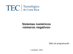 números negativos - Instituto Tecnológico de Costa Rica
