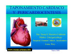 taponamiento cardiaco y pericardiocentesis
