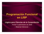 Programación Funcional en LISP