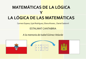 Matemáticas de la lógica y la lógica de las matemáticas