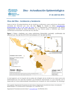 Zika - Actualización Epidemiológica