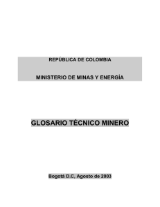 Glosario Técnico Minero